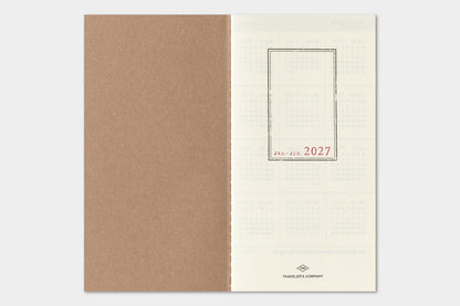 2027 TRAVELER'S Diary Weekly Vertical (Regular Size)