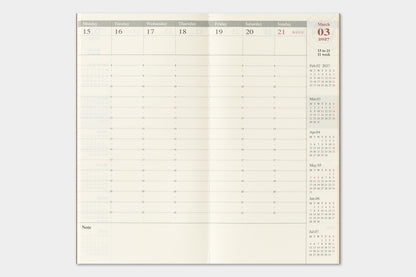 2027 TRAVELER'S Diary Weekly Vertical (Regular Size)
