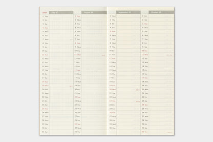 2027 TRAVELER'S Diary Weekly Vertical (Regular Size)