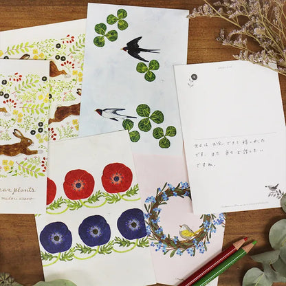 Dear Plants Midori Asano Postcard Set · Cozyca