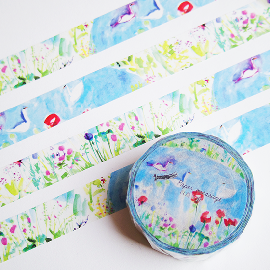 Swan and Garden Washi Tape · Paper Message