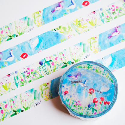 Swan and Garden Washi Tape · Paper Message