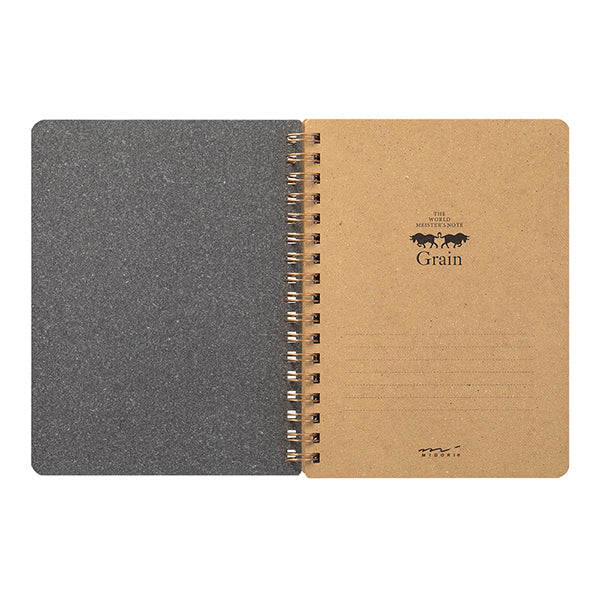 Midori Grain B6 Notebook - Black