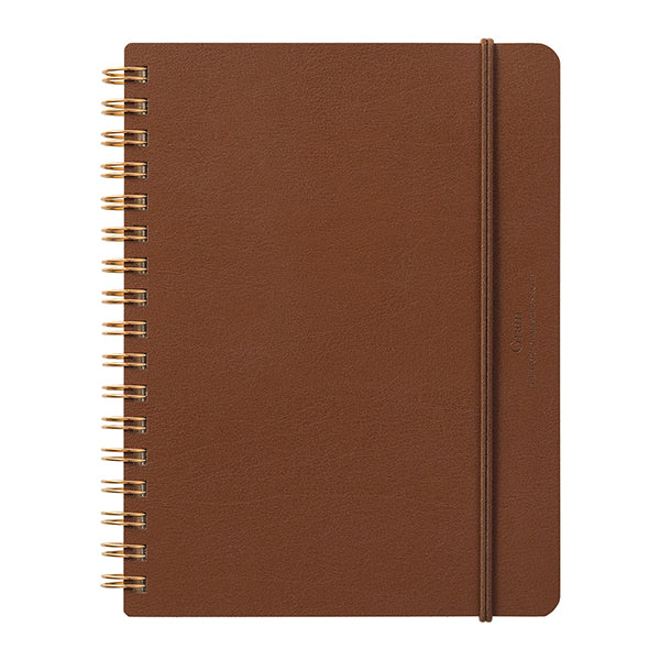 Midori Grain B6 Notebook - Dark Brown