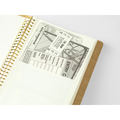 TRC A5 Slim Paper Pocket Spring Ring Notebook