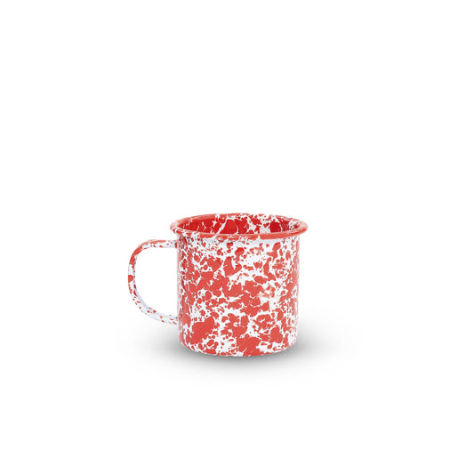 Red Splatter 12oz Enamelware Mug · Crow Canyon Home