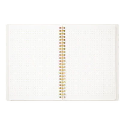 White Dot Grid Ring A5 Notebook · Midori