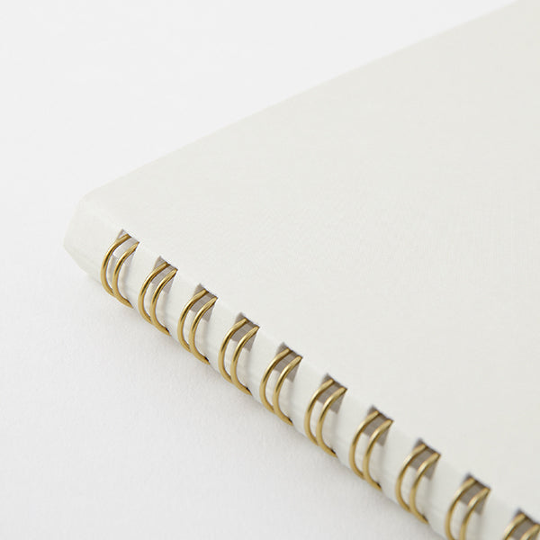 White Dot Grid Ring A5 Notebook · Midori