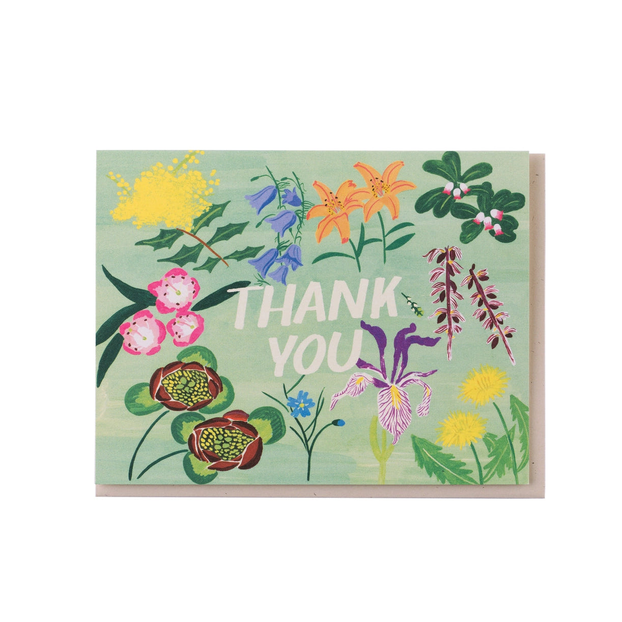 Mint Floral Thank You Greeting Card · Small Adventure