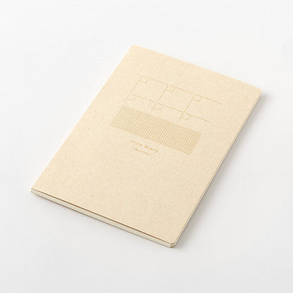 Yuru Log Monthly Free Diary & Grid Notebook B6 · Midori