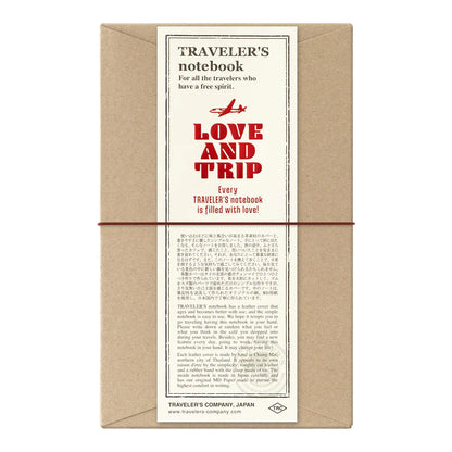TRAVELER'S Notebook LOVE AND TRIP / Red (Regular Size)