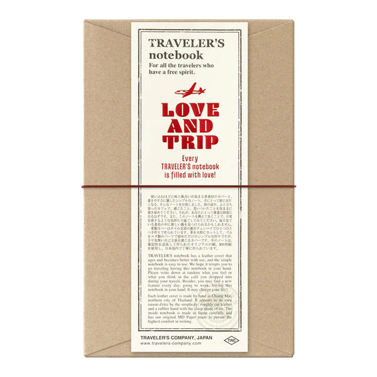 TRAVELER'S Notebook LOVE AND TRIP / Red (Regular Size)