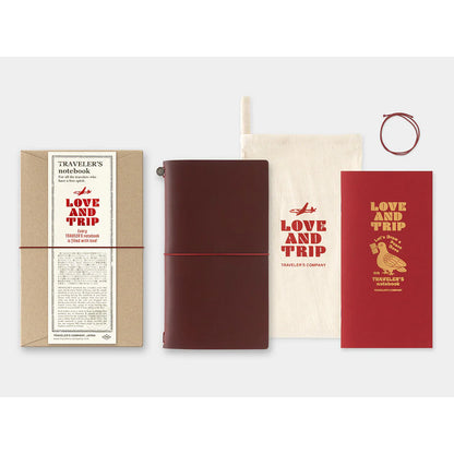 TRAVELER'S Notebook LOVE AND TRIP / Red (Regular Size)