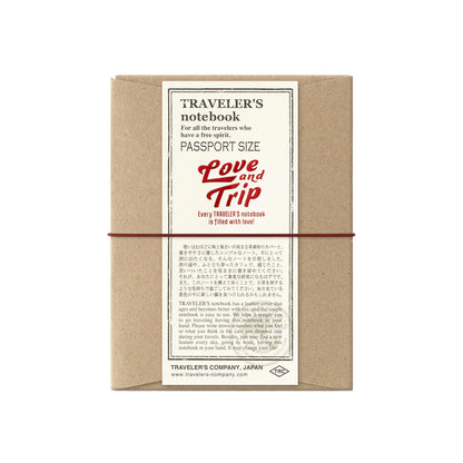 TRAVELER'S Notebook LOVE AND TRIP / Red (Passport Size)