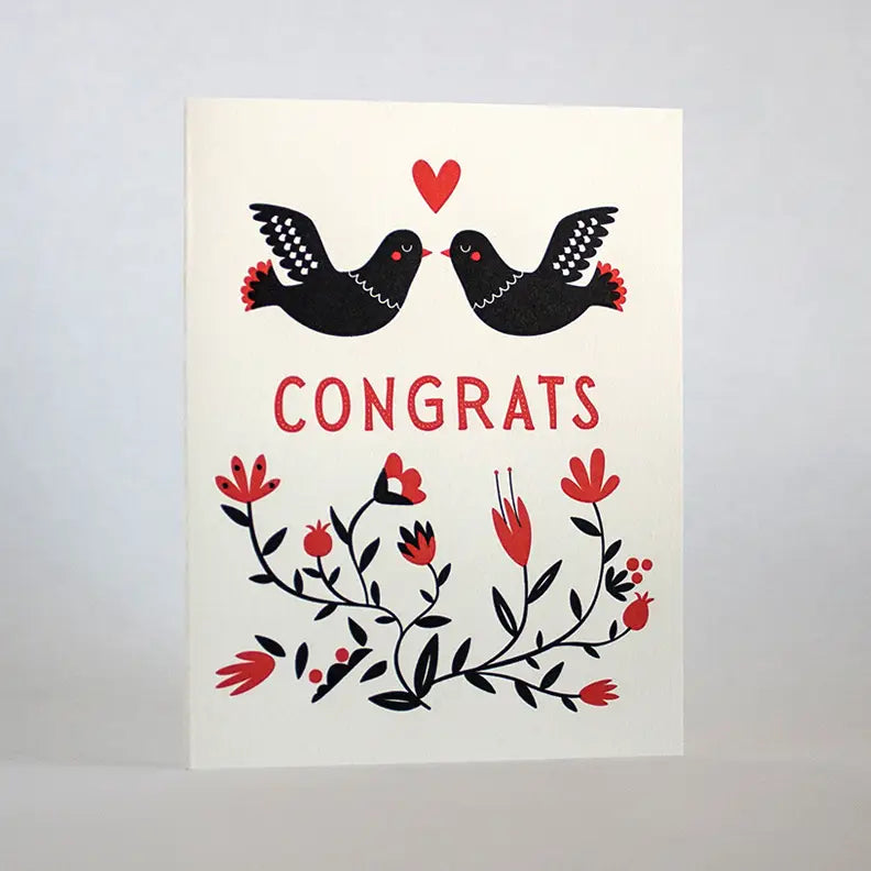 Congrat Doves Card · Fugu Fugu Press
