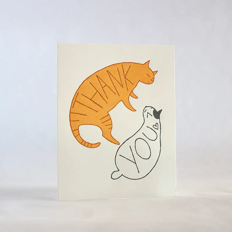 Thank You Cats Card · Fugu Fugu Press