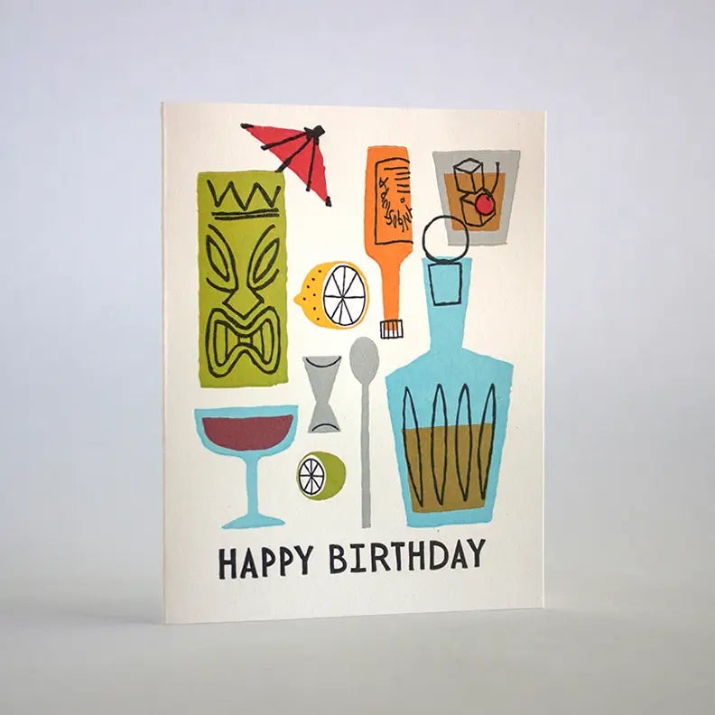 Birthday Cocktails Card · Fugu Fugu Press
