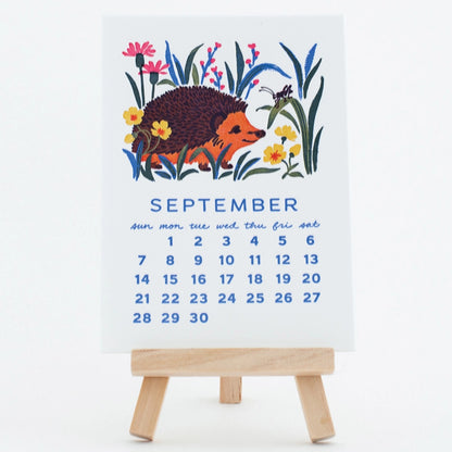 2025 Forest Friends Letterpress Desk Calendar · Smudge Ink