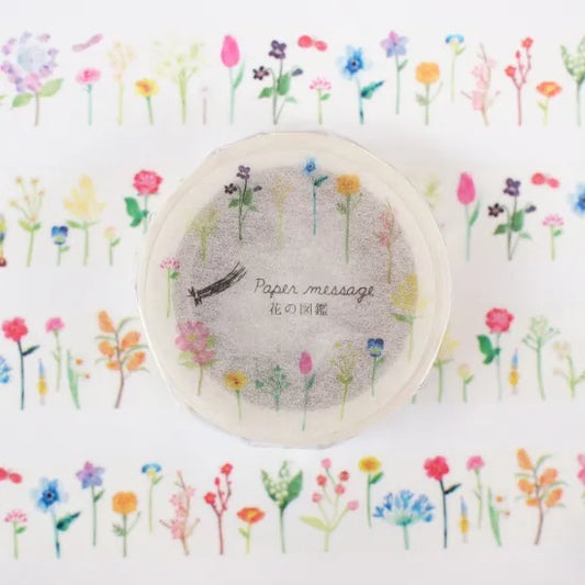 Flower Encyclopedia Washi Tape · Paper Message