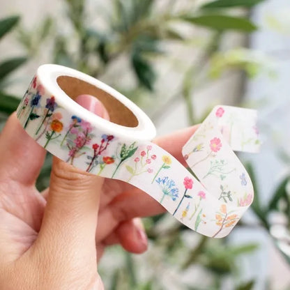 Flower Encyclopedia Washi Tape · Paper Message