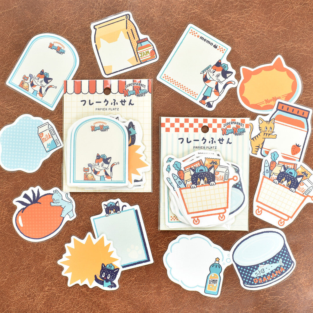 ob1toy Wednesday NyanNyan Mart Flake Sticky Notes · Papier Platz