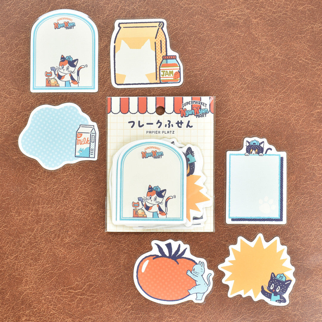 ob1toy Wednesday NyanNyan Mart Flake Sticky Notes · Papier Platz
