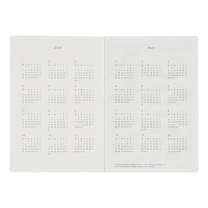 Rollbahn 2026 Beige Pony Monthly Planner Pocket Book 《A6》