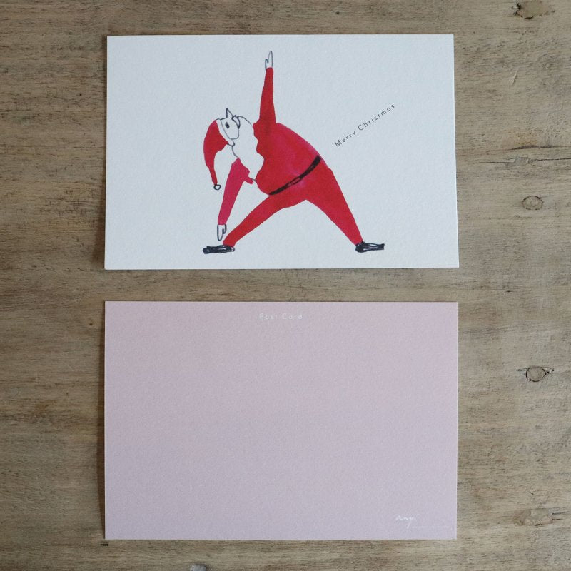 Yoga Santa X'mas Postcard · Regaro Papiro