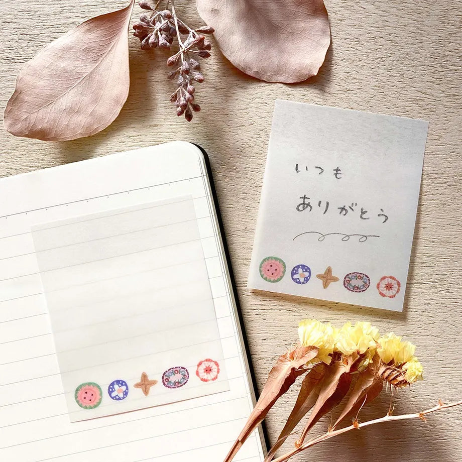 Buttons Tracing Paper Sticky Notes / Aiko Fukawa · Cozyca