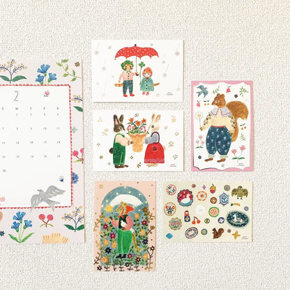 Festival Foil Stamped Postcard | Aiko Fukawa · Cozyca