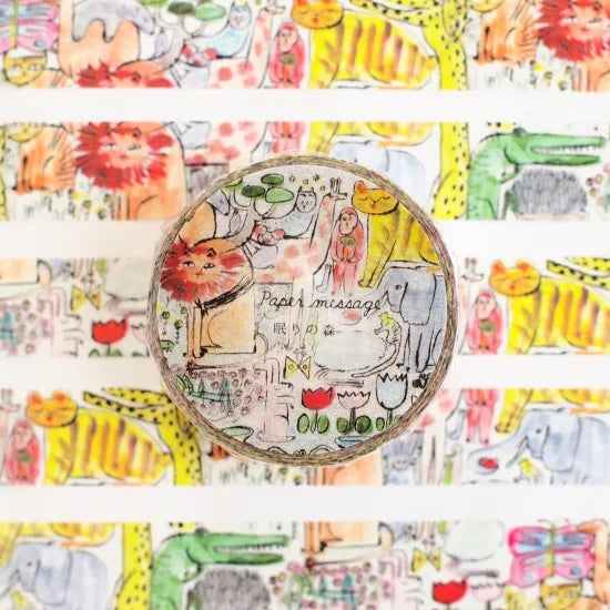 Sleeping Forest Washi Tape · Paper Message