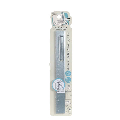 15cm Aluminum Ruler With Clip · Kutsuwa