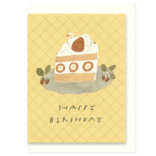 Swan Birthday Cake Mini Card · Tobimatsu Shoichiro