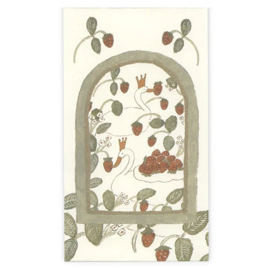 Swan and Strawberry Envelope Set · Tobimatsu Shoichiro