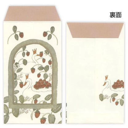 Swan and Strawberry Envelope Set · Tobimatsu Shoichiro