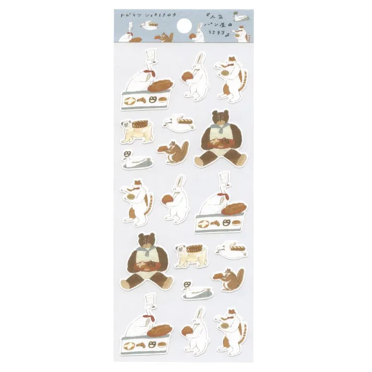 Queue at a Popular Bakery Sticker Sheet · Tobimatsu Shoichiro