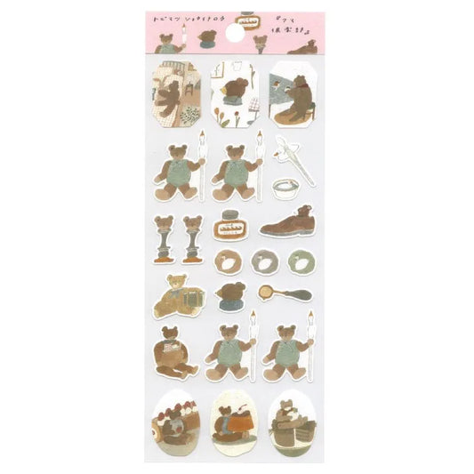 Bear Club Sticker Sheet · Tobimatsu Shoichiro