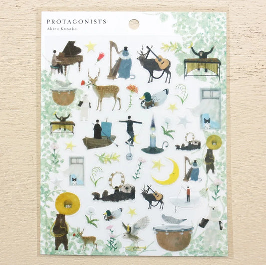 Protaginists I / Akira Kusaka Stickers · Cozyca