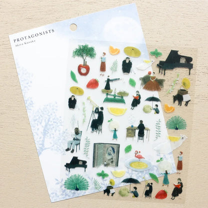 Protaginists II / Akira Kusaka Stickers · Cozyca