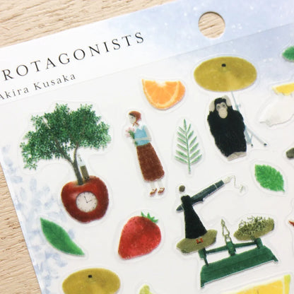 Protaginists II / Akira Kusaka Stickers · Cozyca