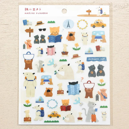 Let's Go on a Trip! / Mariko Fukuoka Stickers · Cozyca