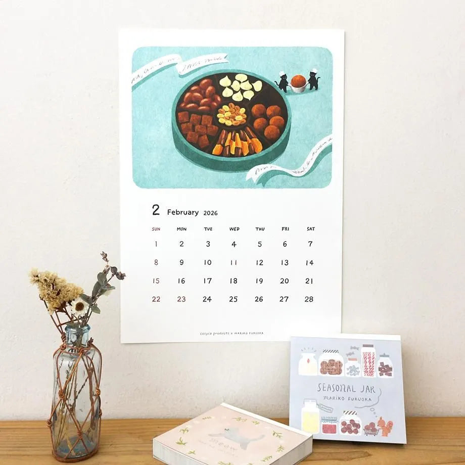 Mariko Fukuoka 2026 Calendar · Cozyca