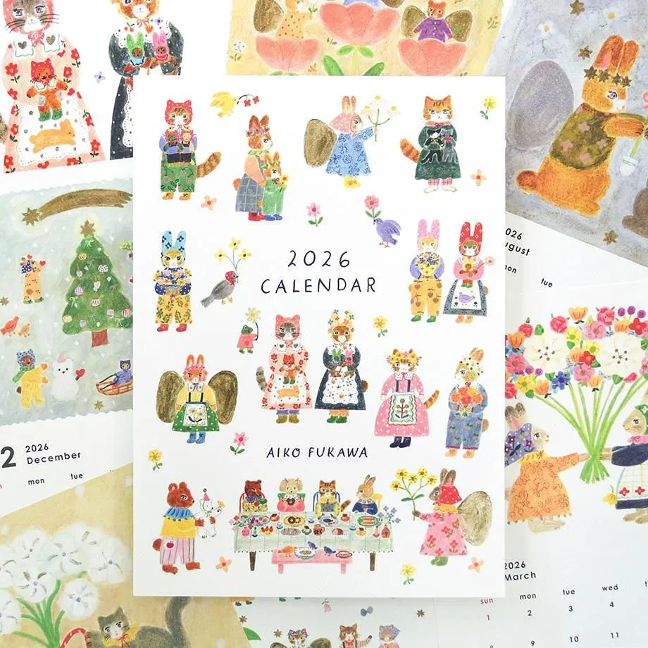 Aiko Fukawa 2026 Calendar · Cozyca
