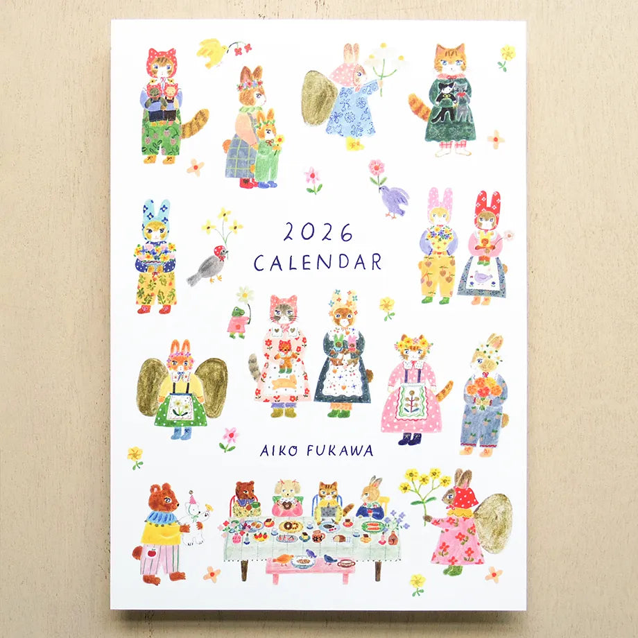 Aiko Fukawa 2026 Calendar · Cozyca
