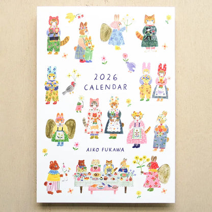 Aiko Fukawa 2026 Calendar · Cozyca