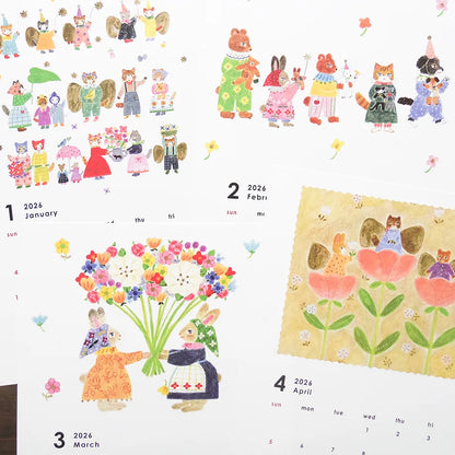 Aiko Fukawa 2026 Calendar · Cozyca