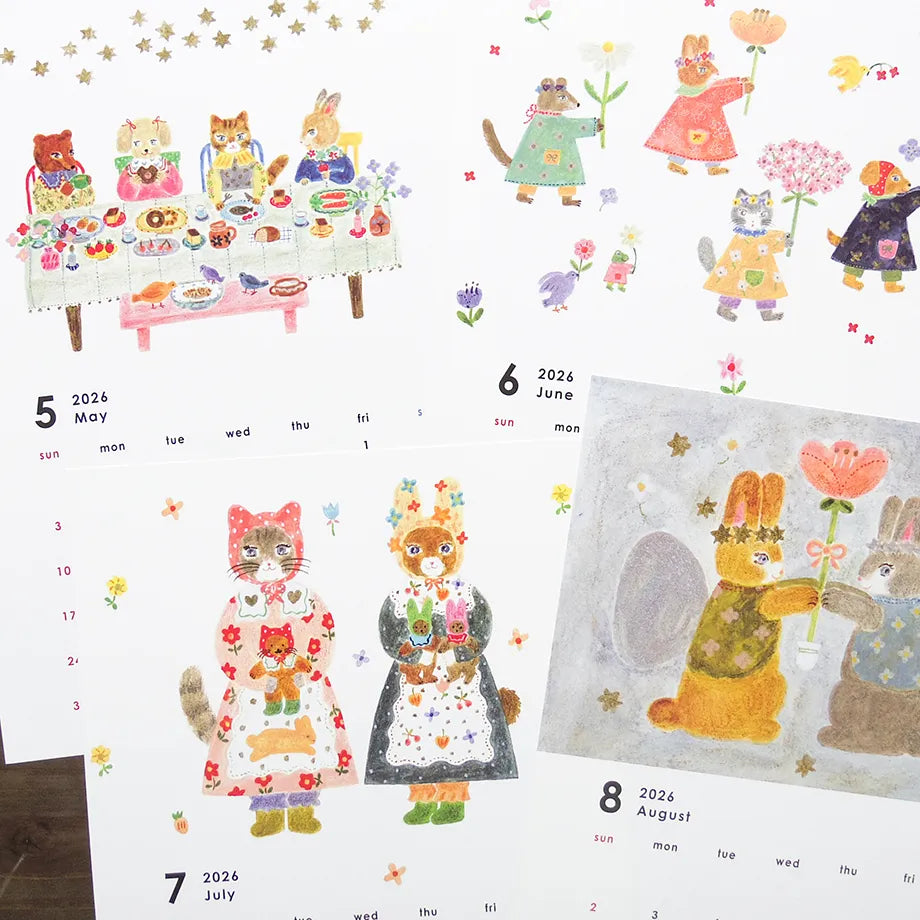 Aiko Fukawa 2026 Calendar · Cozyca