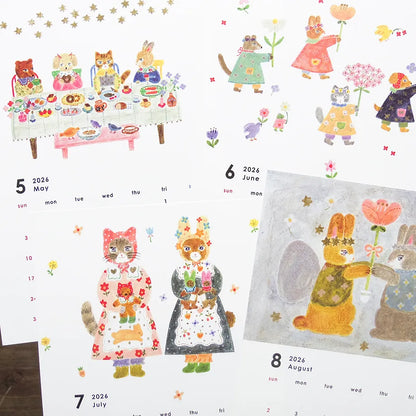 Aiko Fukawa 2026 Calendar · Cozyca