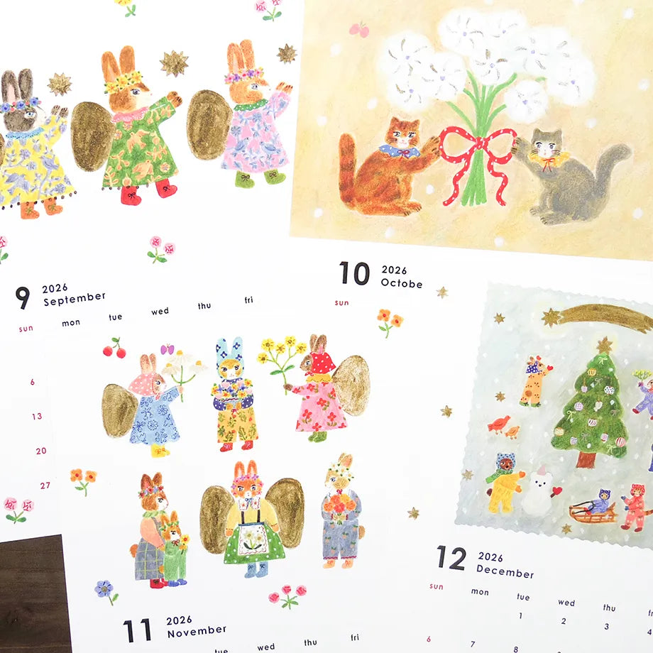 Aiko Fukawa 2026 Calendar · Cozyca