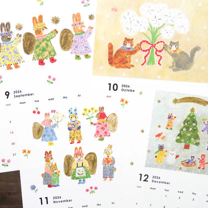 Aiko Fukawa 2026 Calendar · Cozyca